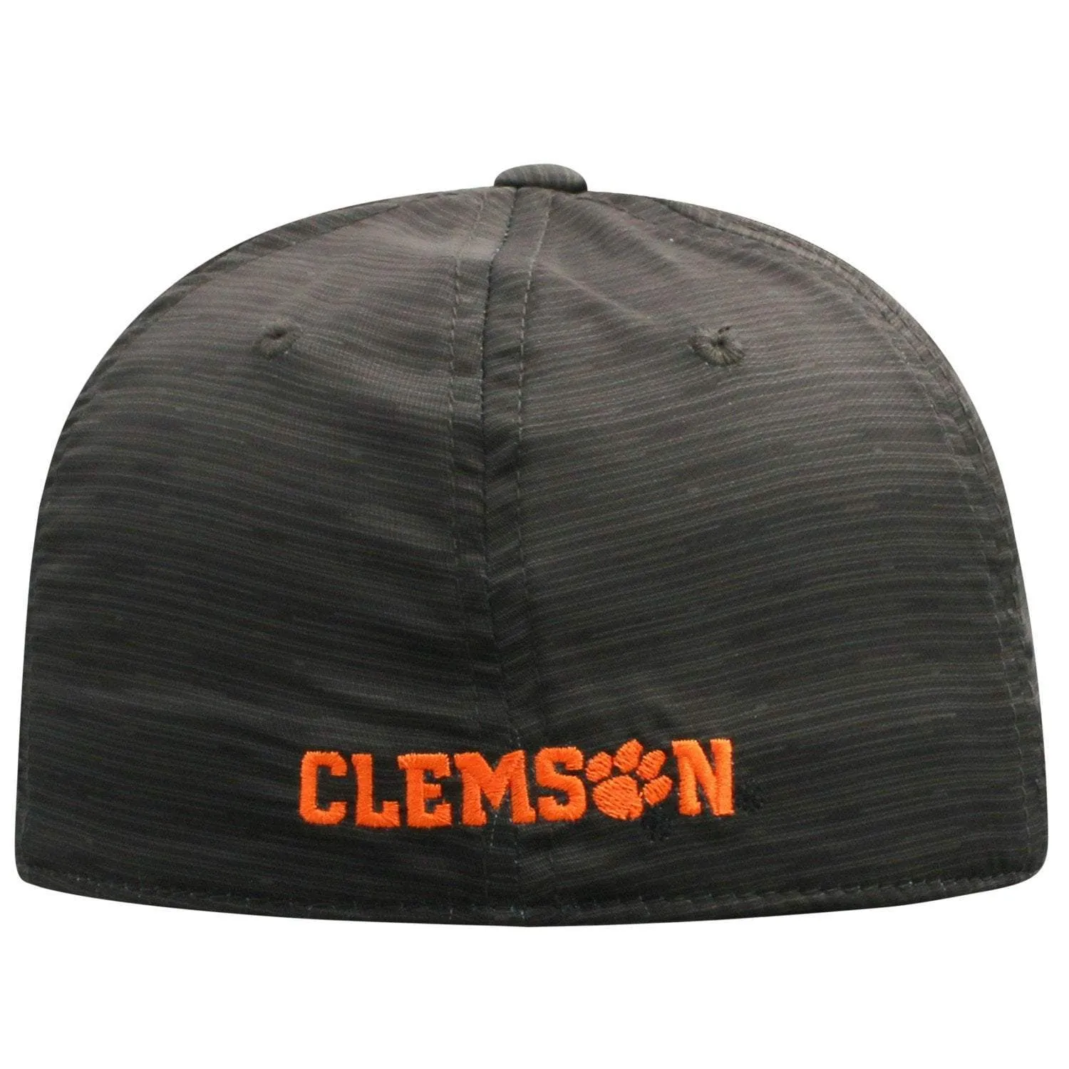 Clemson Tigers TOW Black "Trace" Structured Flexfit Fitted Hat Cap