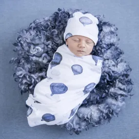 Cloud Chaser Snuggle Swaddle & Beanie Set