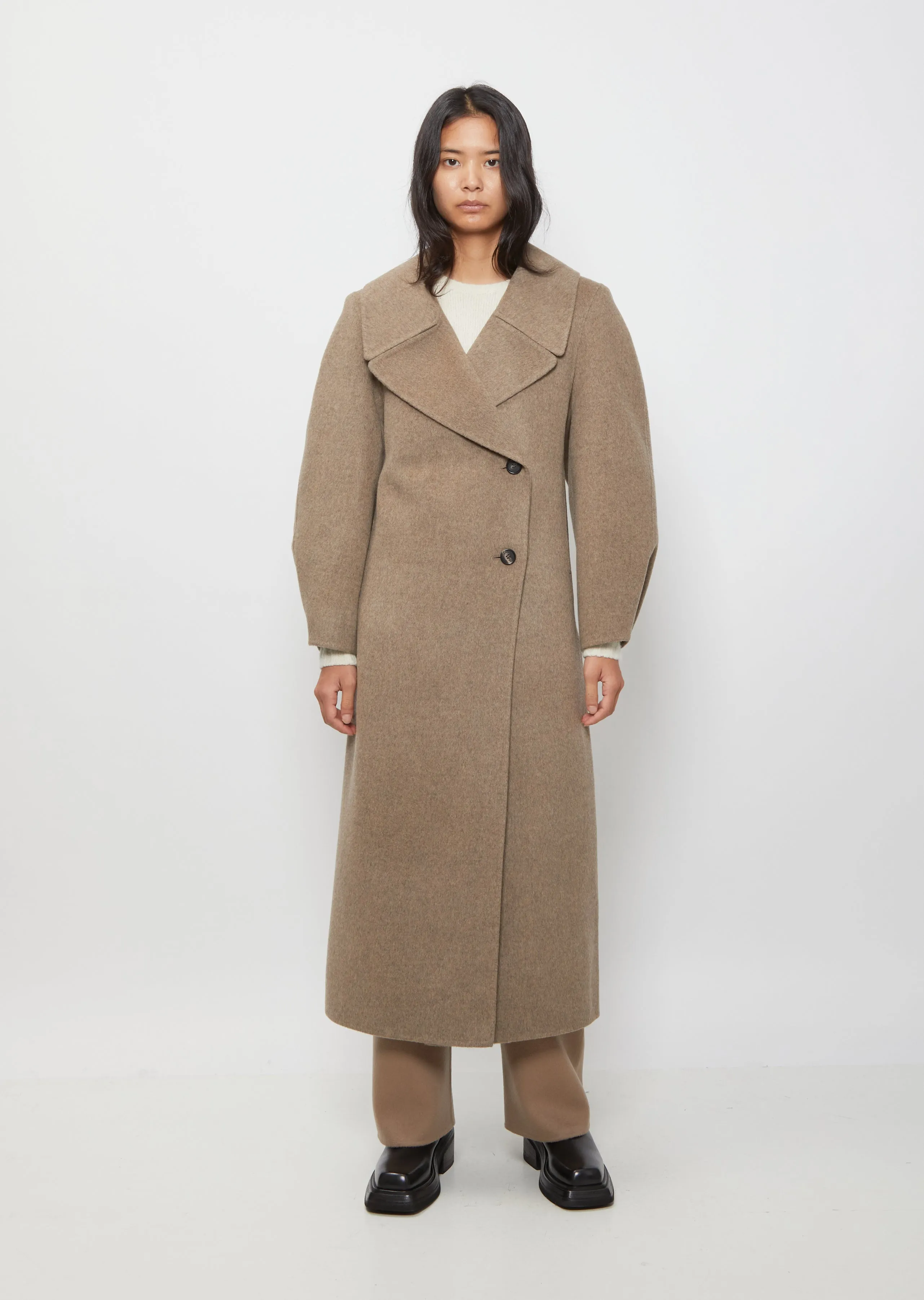 Cocoon Sleeve Long Coat