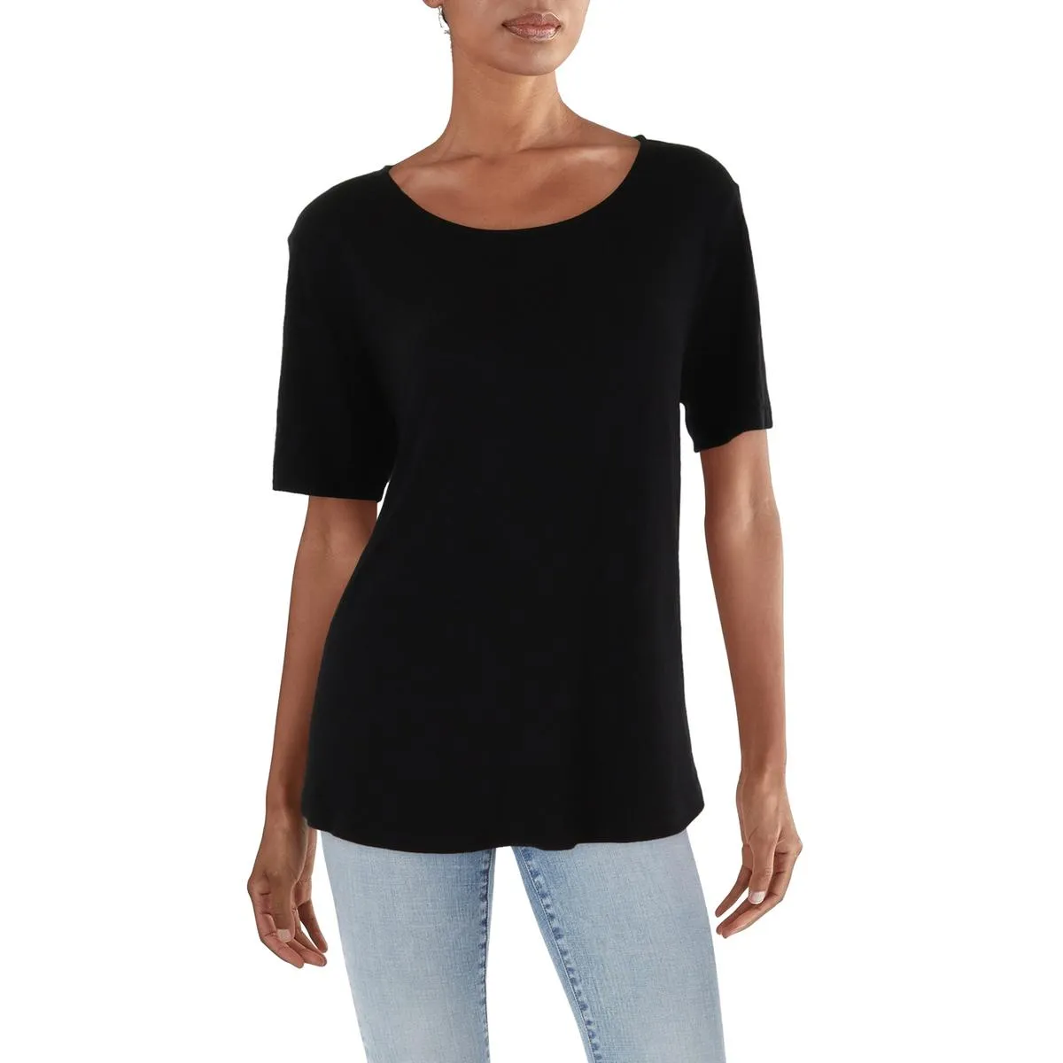 Coin 1804 Womens Plus Textured Round Neck Thermal Top