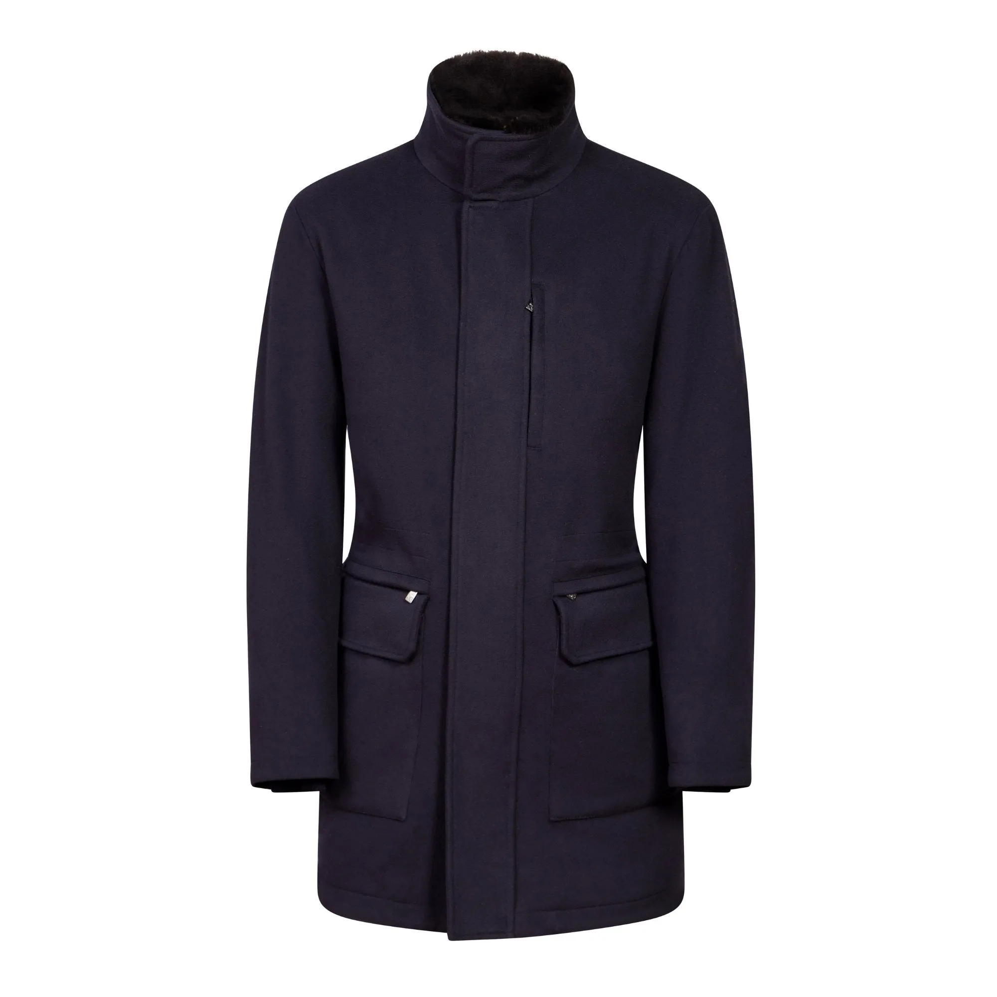 CORNELIANI Wool Caban Coat NAVY REG