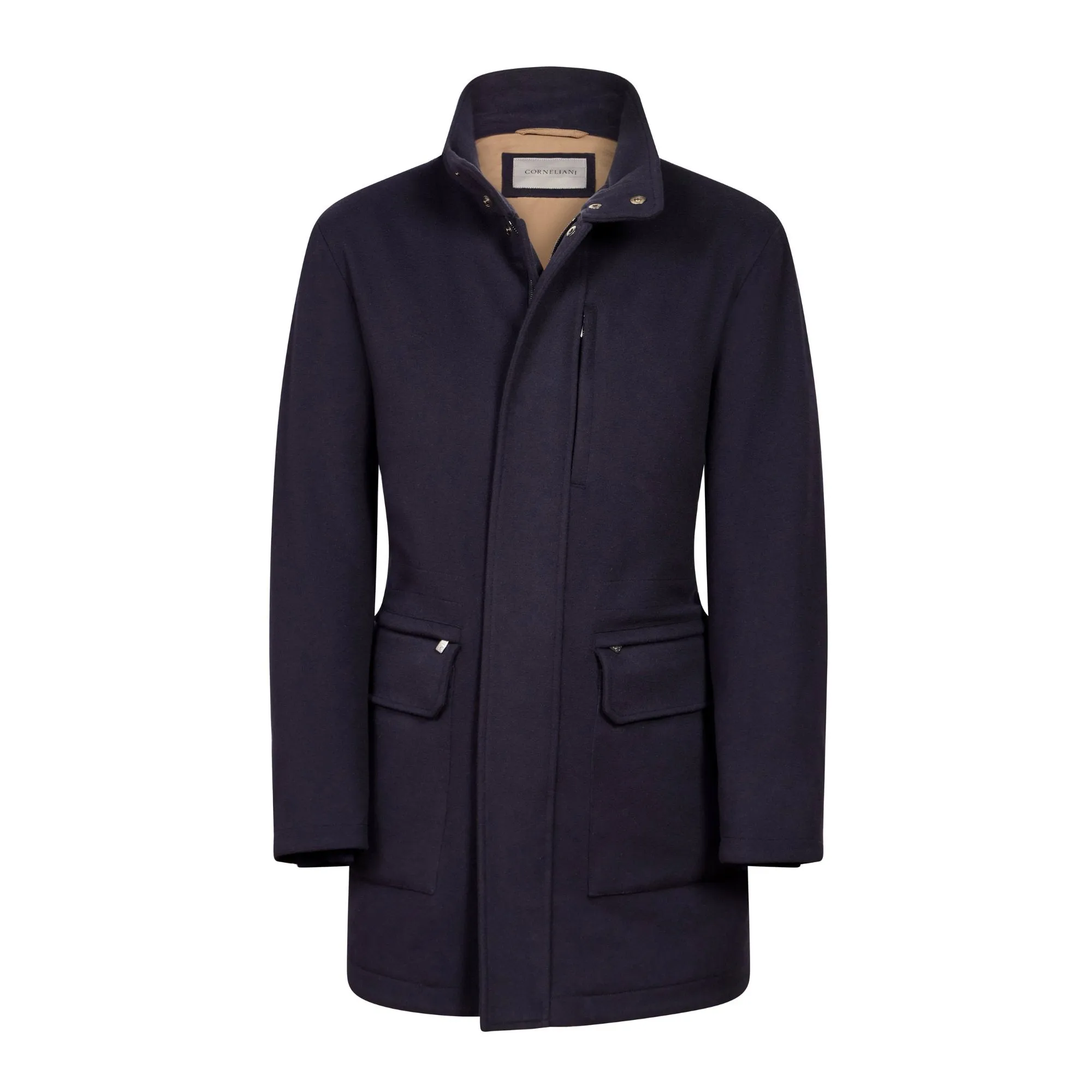 CORNELIANI Wool Caban Coat NAVY REG