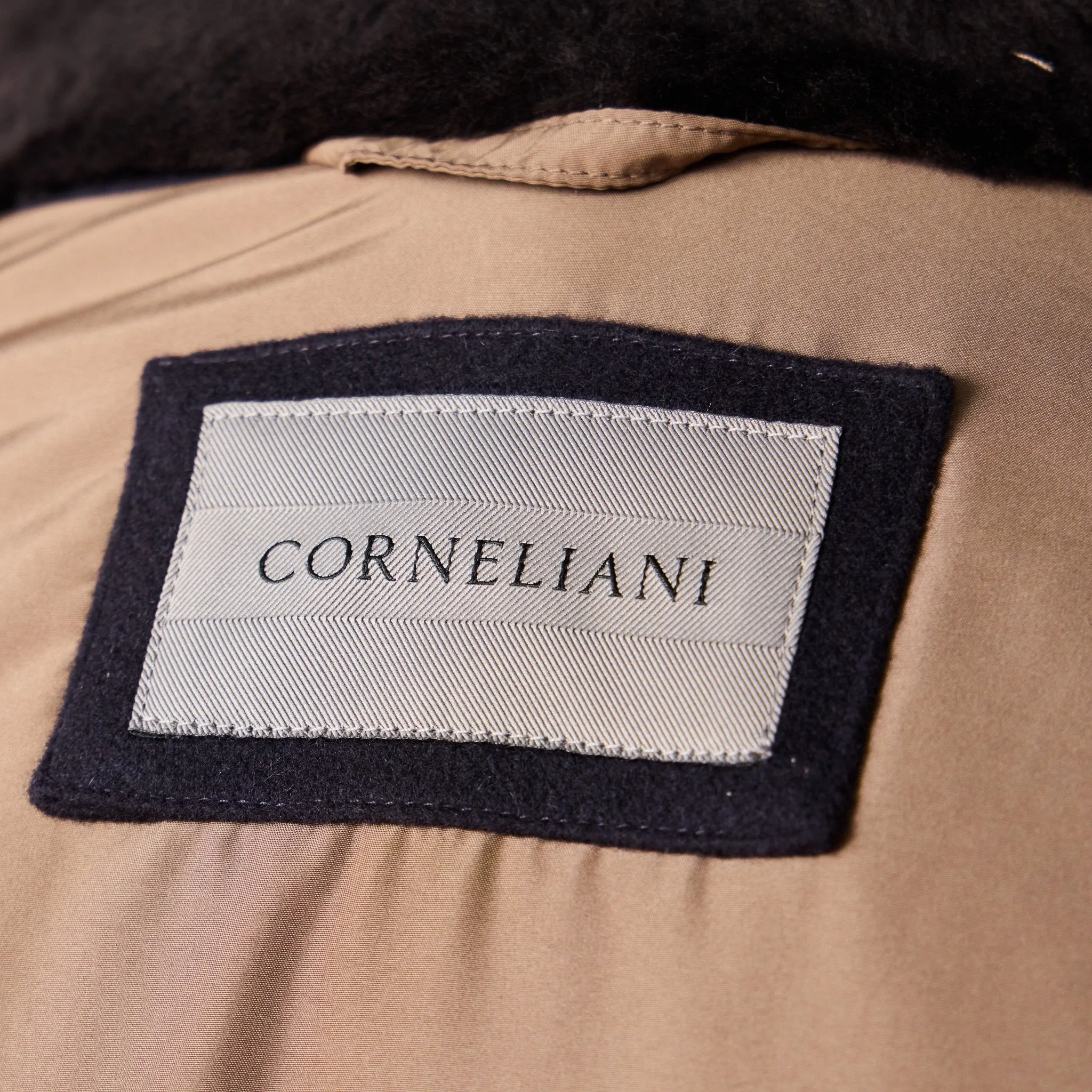 CORNELIANI Wool Caban Coat NAVY REG