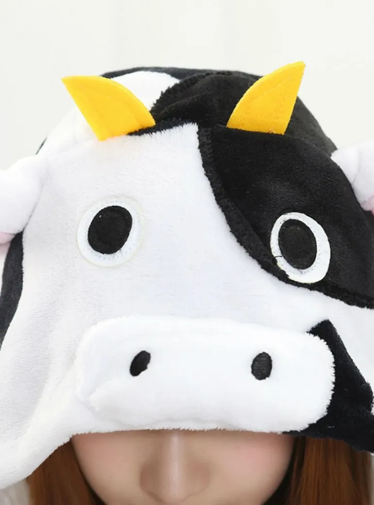 COW COSTUME PAJAMAS SLEEPWEAR ONESIE