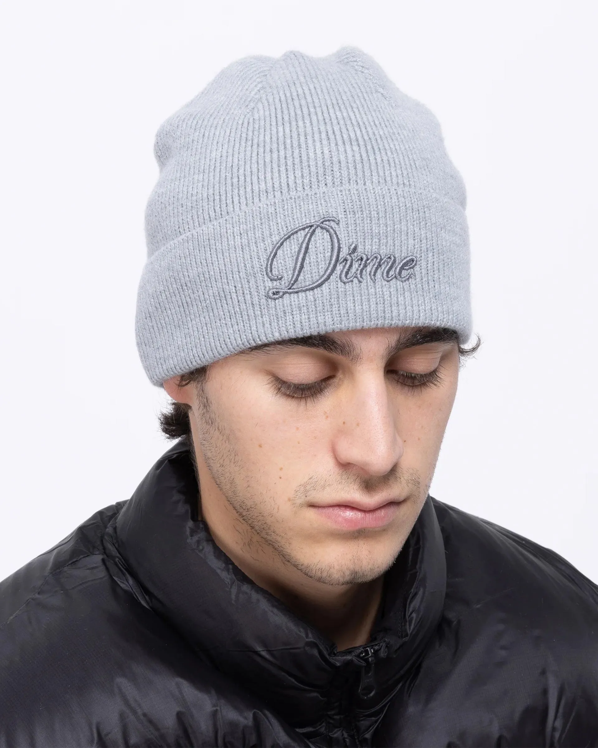 Cursive Wool Fold Beanie