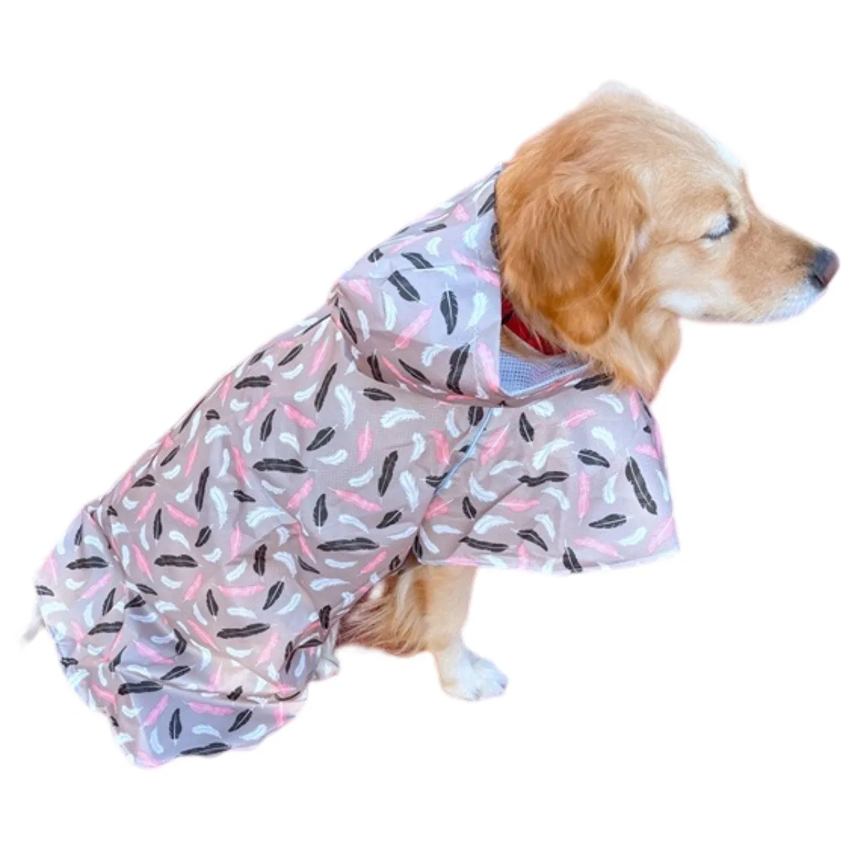 Cute Character Hooded Rain Poncho Cape for Dogs