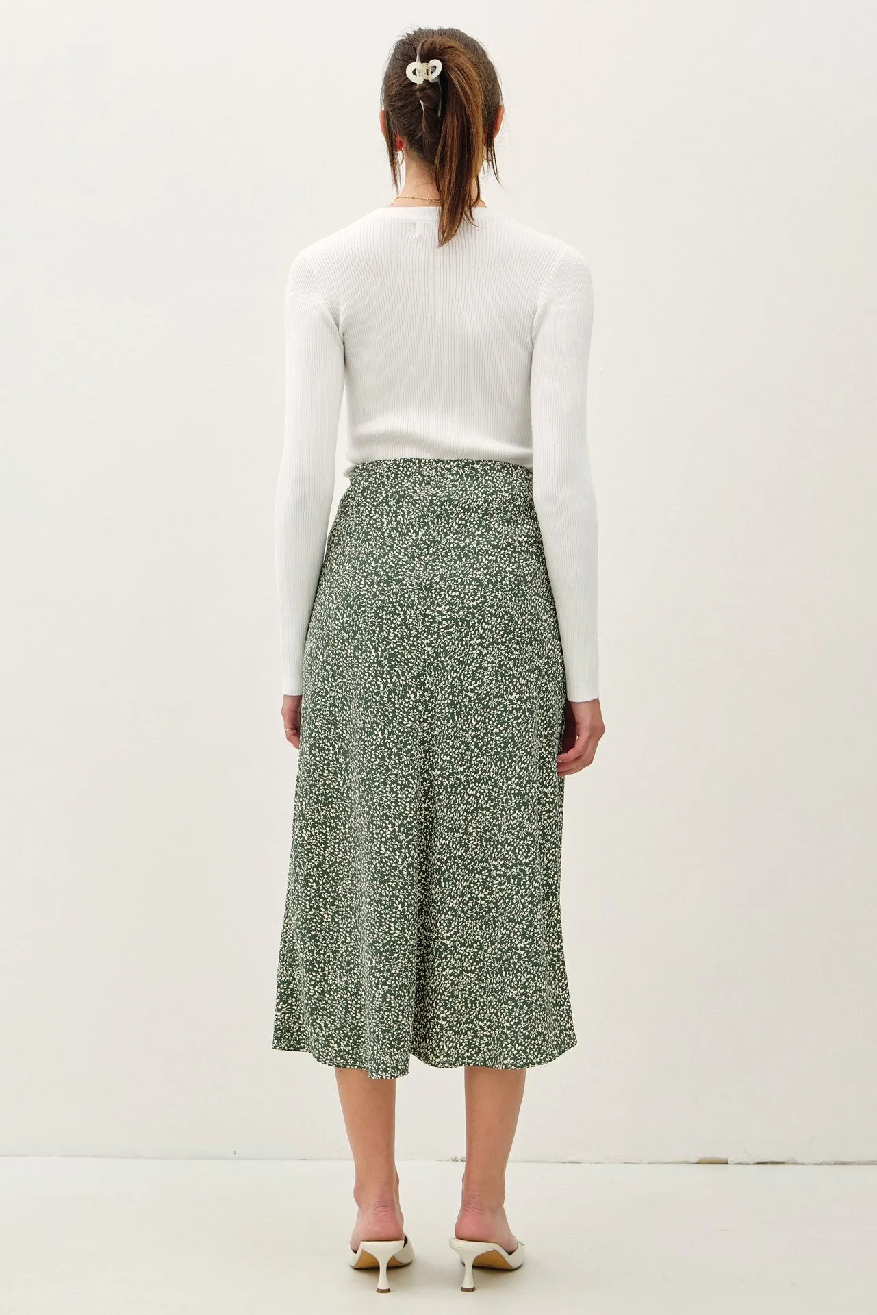 Dainty Print Fall Skirt