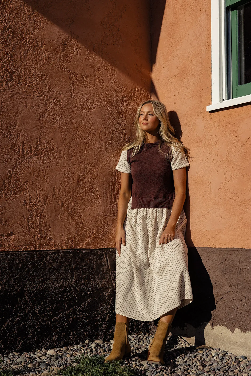 Dawn Breaks Sweater Vest Dress