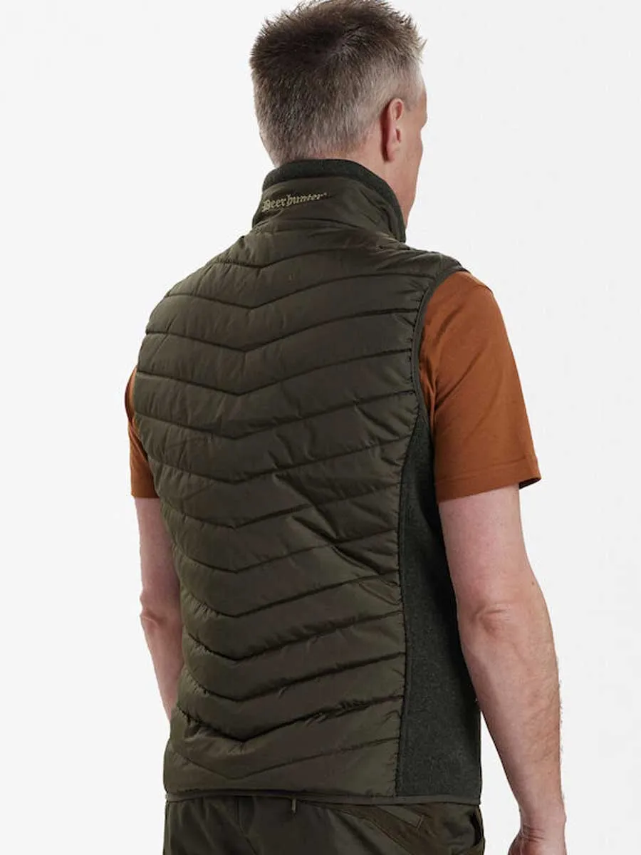 DEERHUNTER Moor Padded Waistcoat w.Knit - Mens - Timber