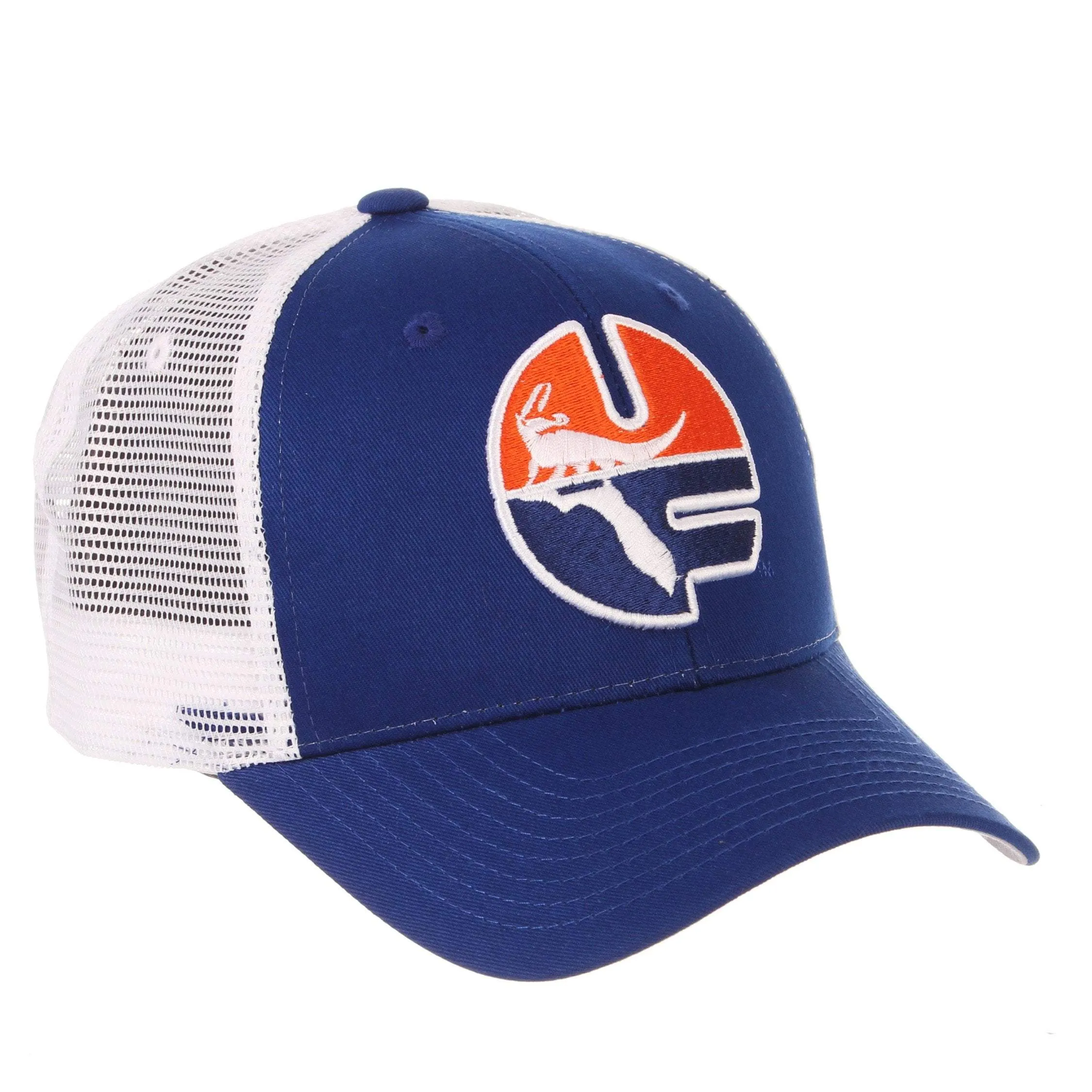 Florida Gators Zephyr Blue Big Rig 1979 Retro Mesh Structured Snapback Hat Cap