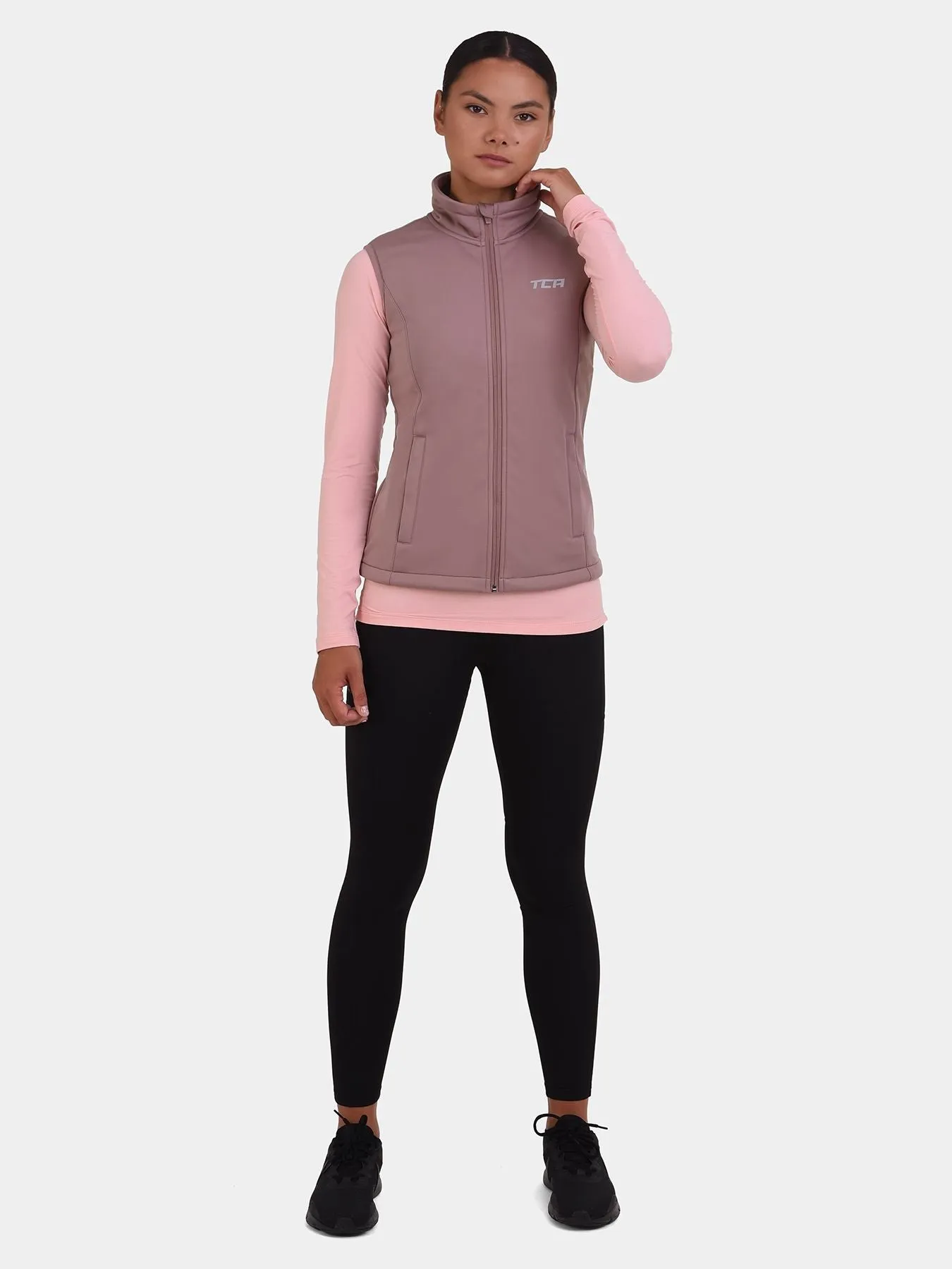 Flyweight Thermal Gilet For Women With Brushed Inner Fabric, Side & Internal Zip Pockets & Adjustable Toggles