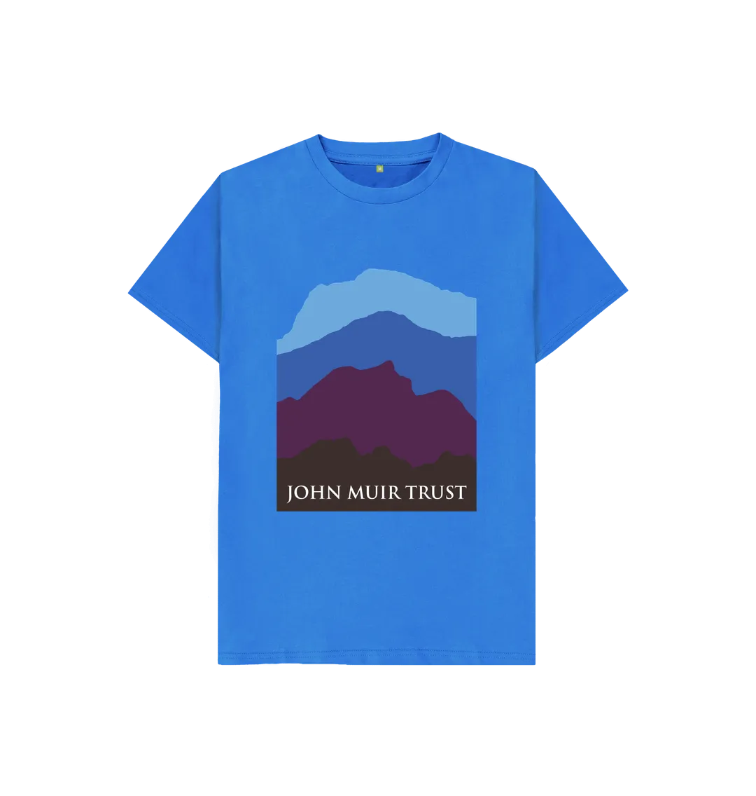 Four Mountains Kid's T-Shirt - New Blue