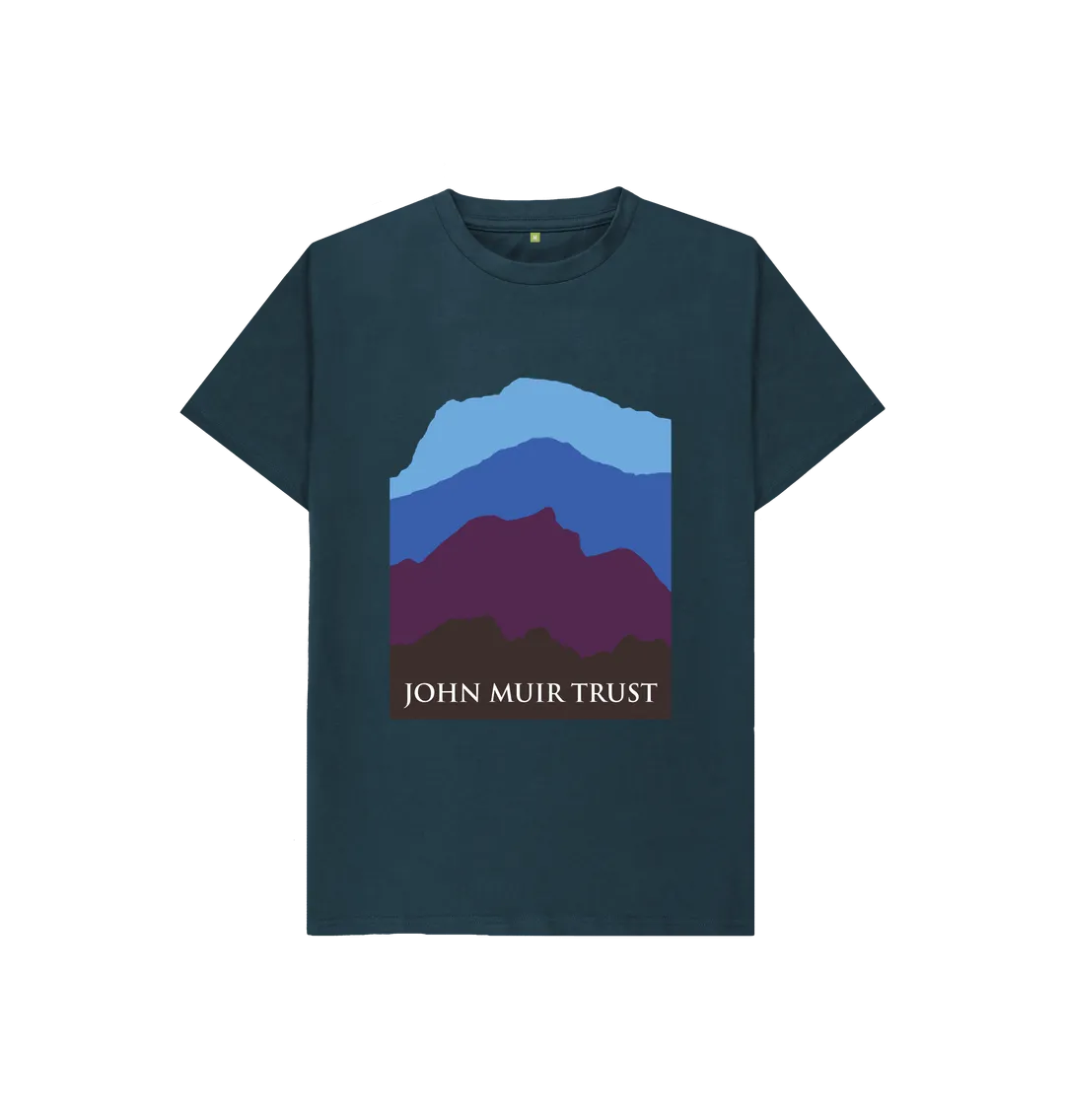 Four Mountains Kid's T-Shirt - New Blue