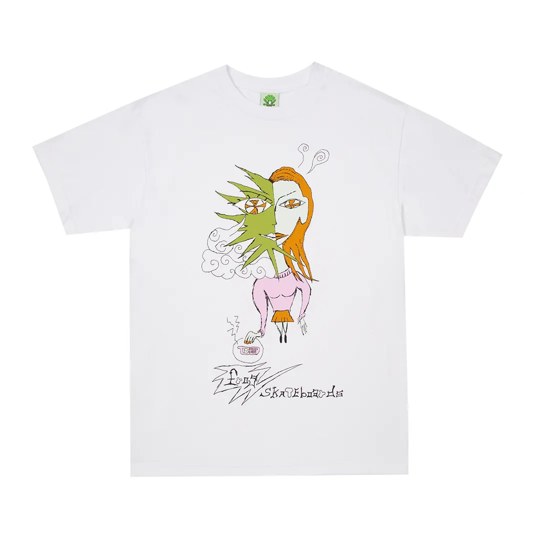 Frog Distracted T Shirt White