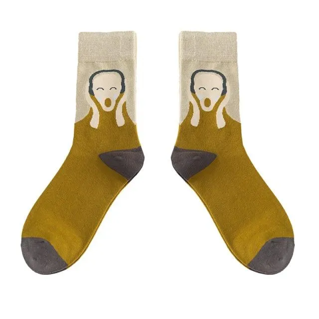 Funny Women Socks Cotton Unisex Crew Socks Women Streetwear Socks