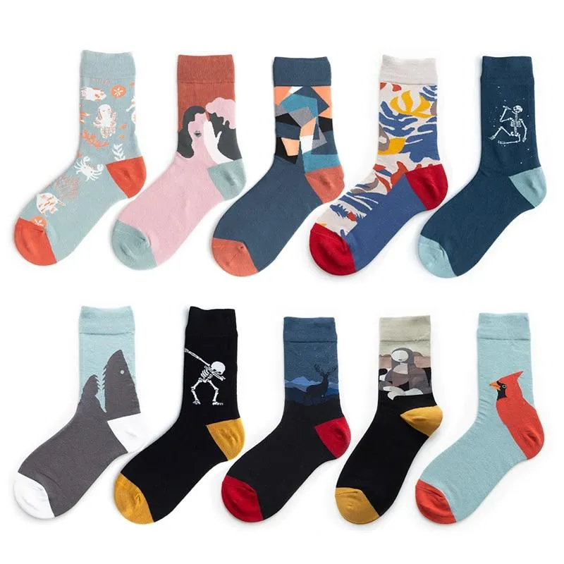 Funny Women Socks Cotton Unisex Crew Socks Women Streetwear Socks