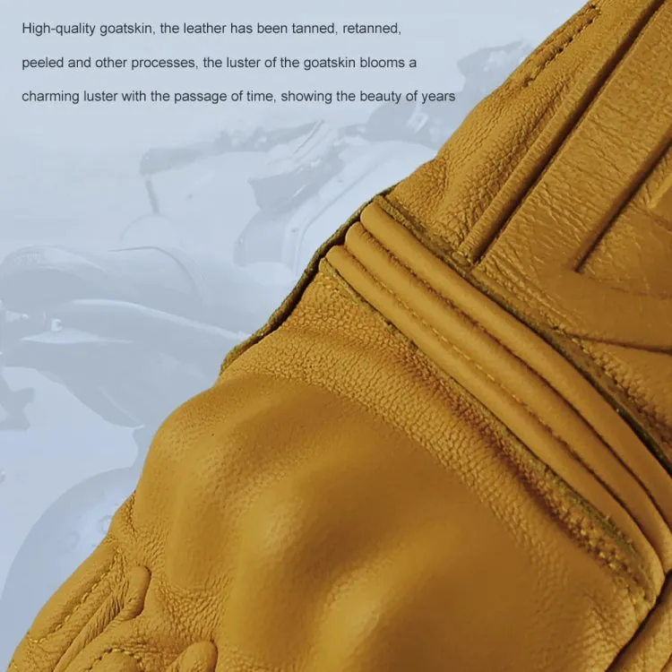 GHOST RACING Motorcycle Riding Anti-fall Warm Breathable Full-finger Gloves, Size: XL(With Hole)