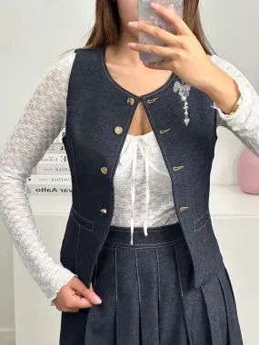 Gilet in denim