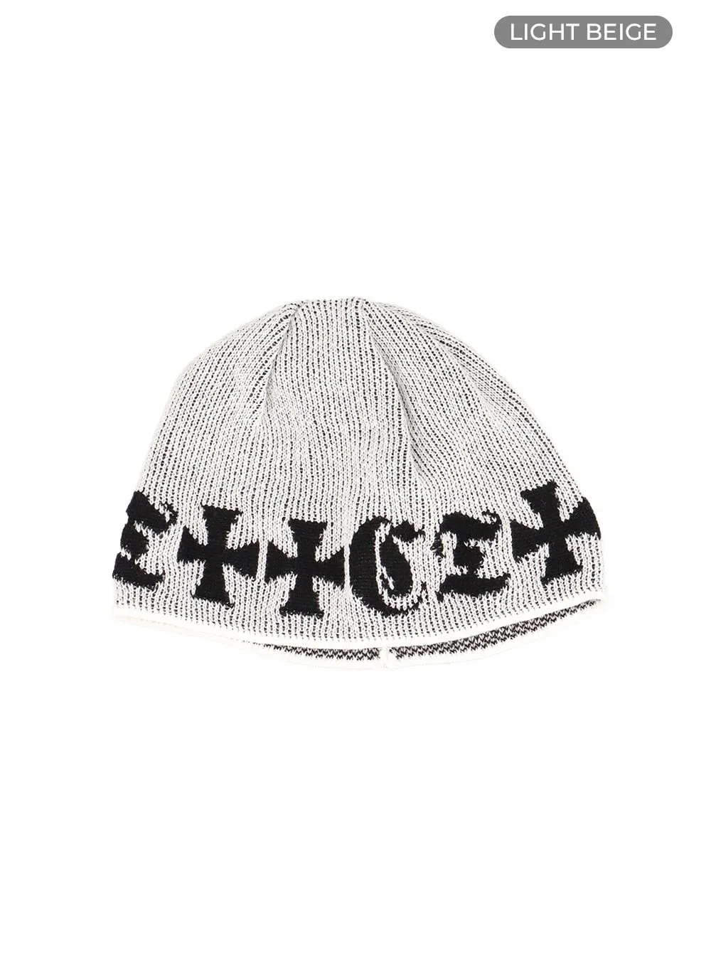 Graphic Charm Knitted Beanie CA424