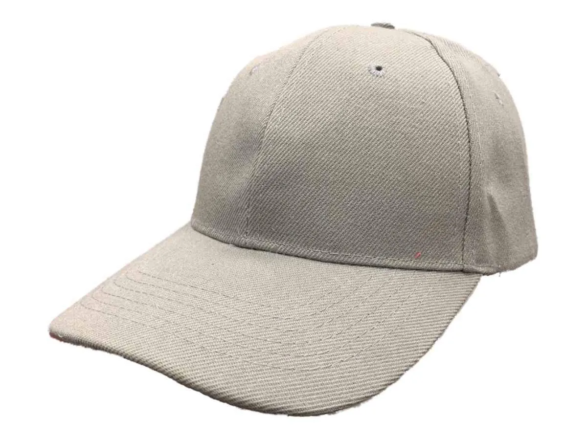 Gray XM Structured Adjustable Strap Blank Hat Cap