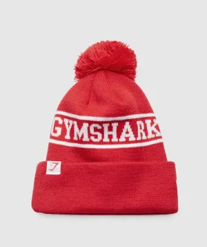 Gymshark New Era Tab Beanie - Red