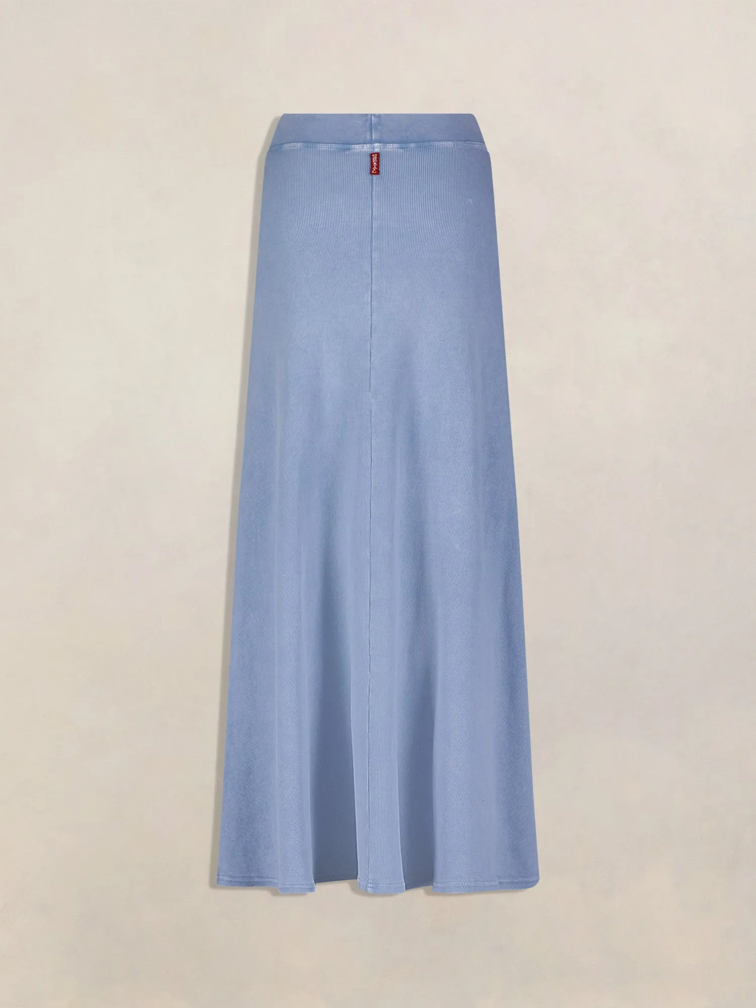 Hard Tail Ribbed Panel Maxi Skirt CS-128