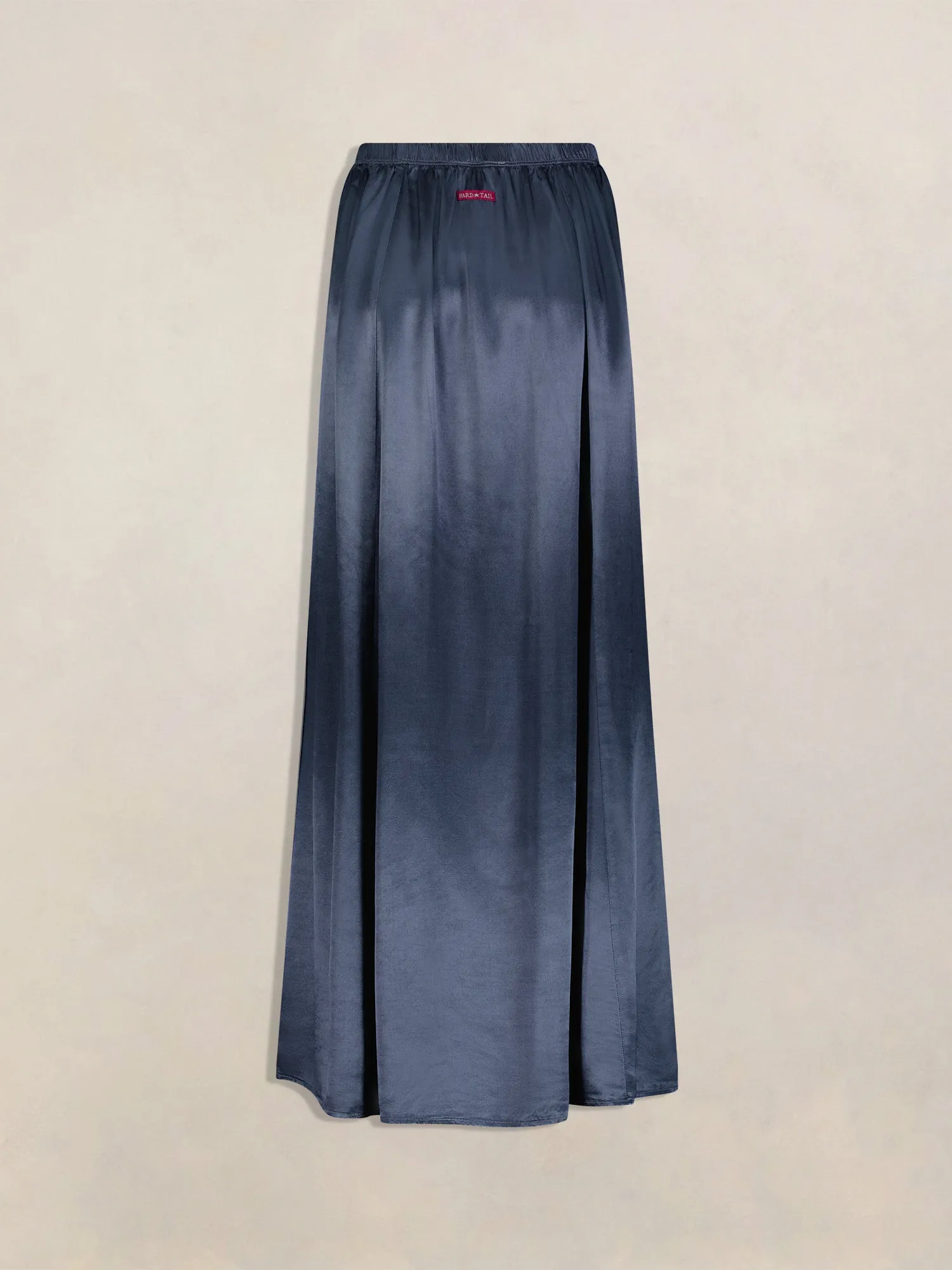 Hard Tail Satin Button Front Maxi Skirt (Style: SAT-35)