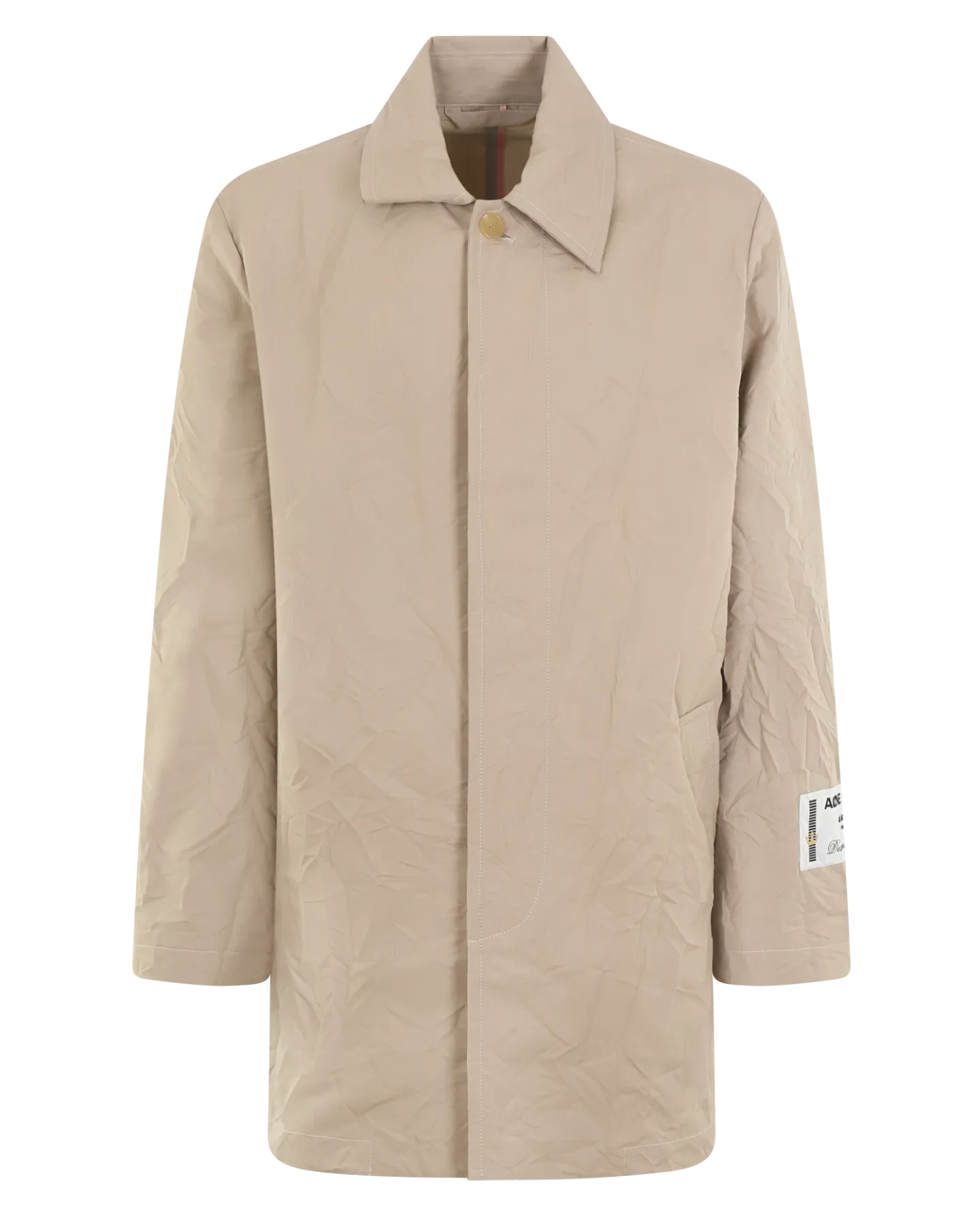 Heren Crinkled Trench Coat