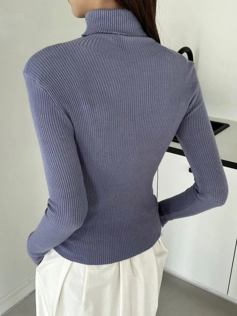 High Neck Pullover Sweater (MS064)