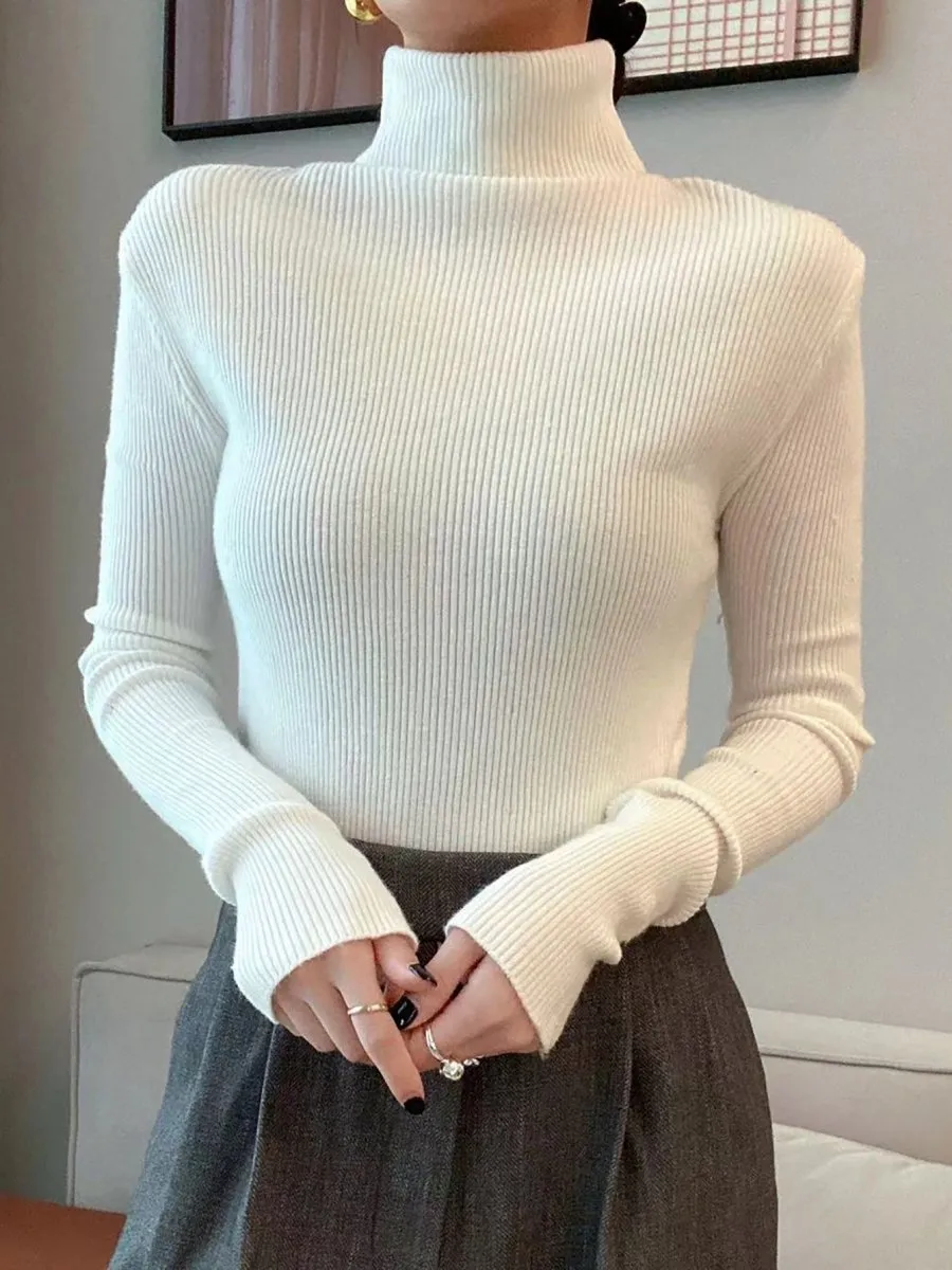 High Neck Pullover Sweater (MS064)