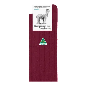 Humphrey Law Alpaca Wool Sock - Berry