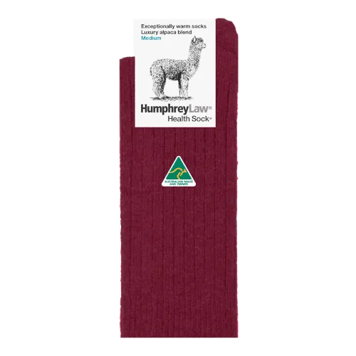 Humphrey Law Alpaca Wool Sock - Berry