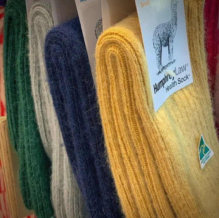 Humphrey Law Alpaca Wool Sock - Empire Yellow