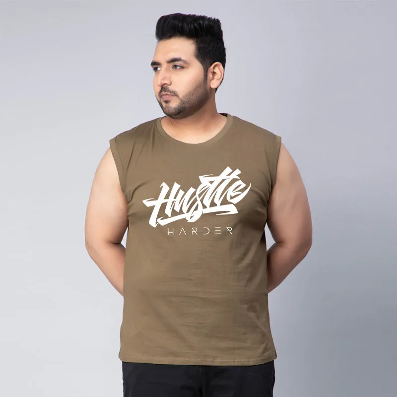 HUSTLE HARD SLEEVELESS VEST