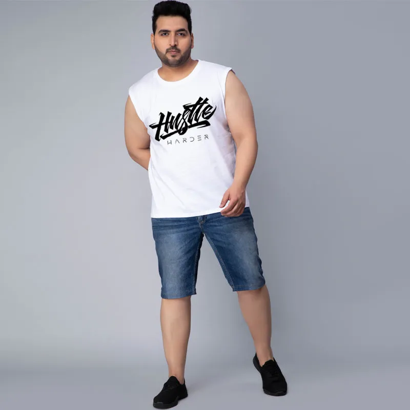 HUSTLE HARD SLEEVELESS VEST