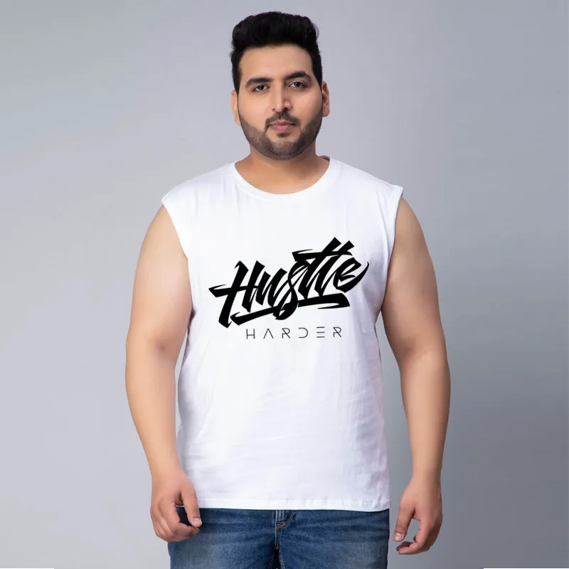 HUSTLE HARD SLEEVELESS VEST