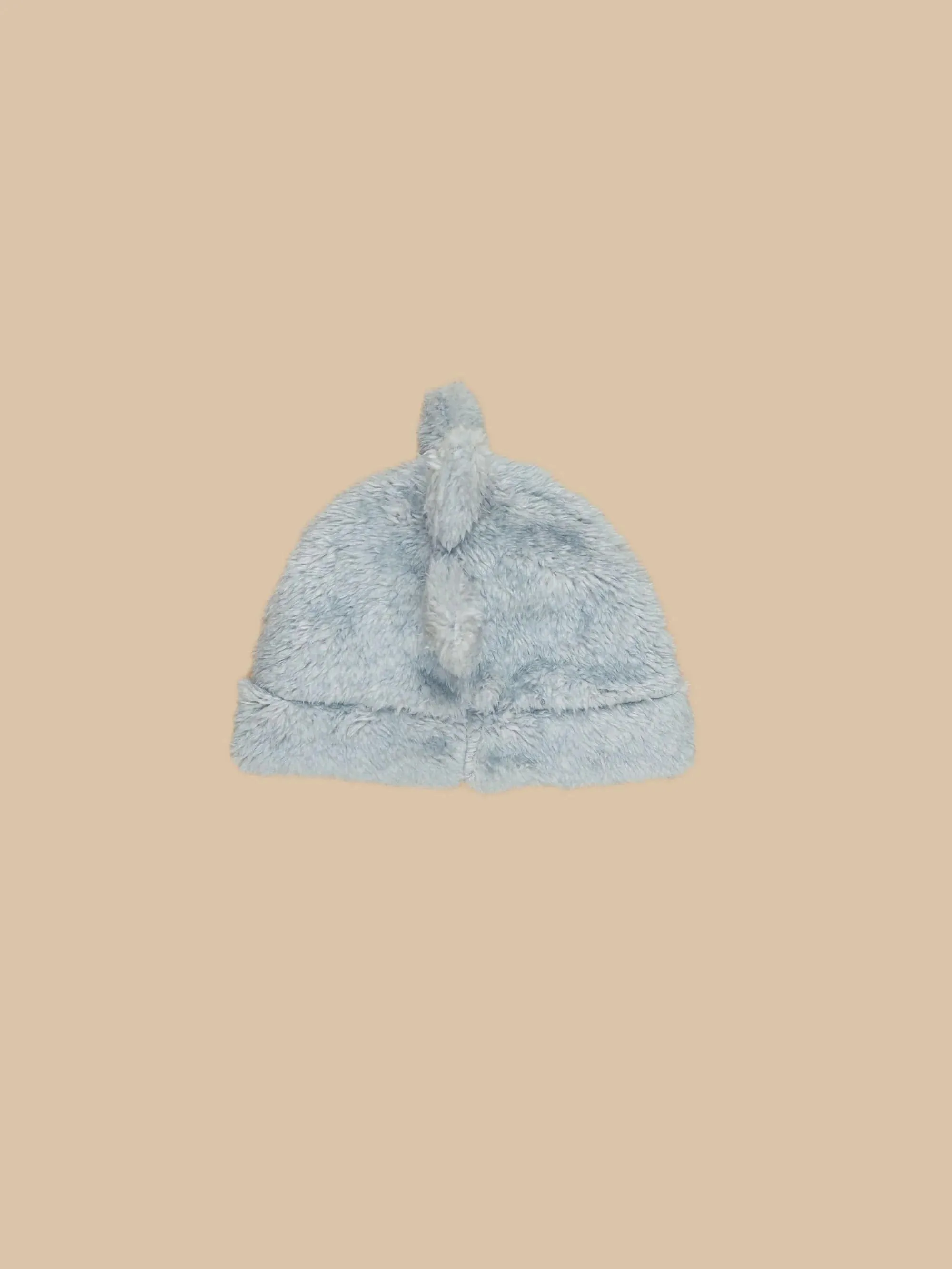 Huxbaby Dino Fur Beanie - Dusty Blue