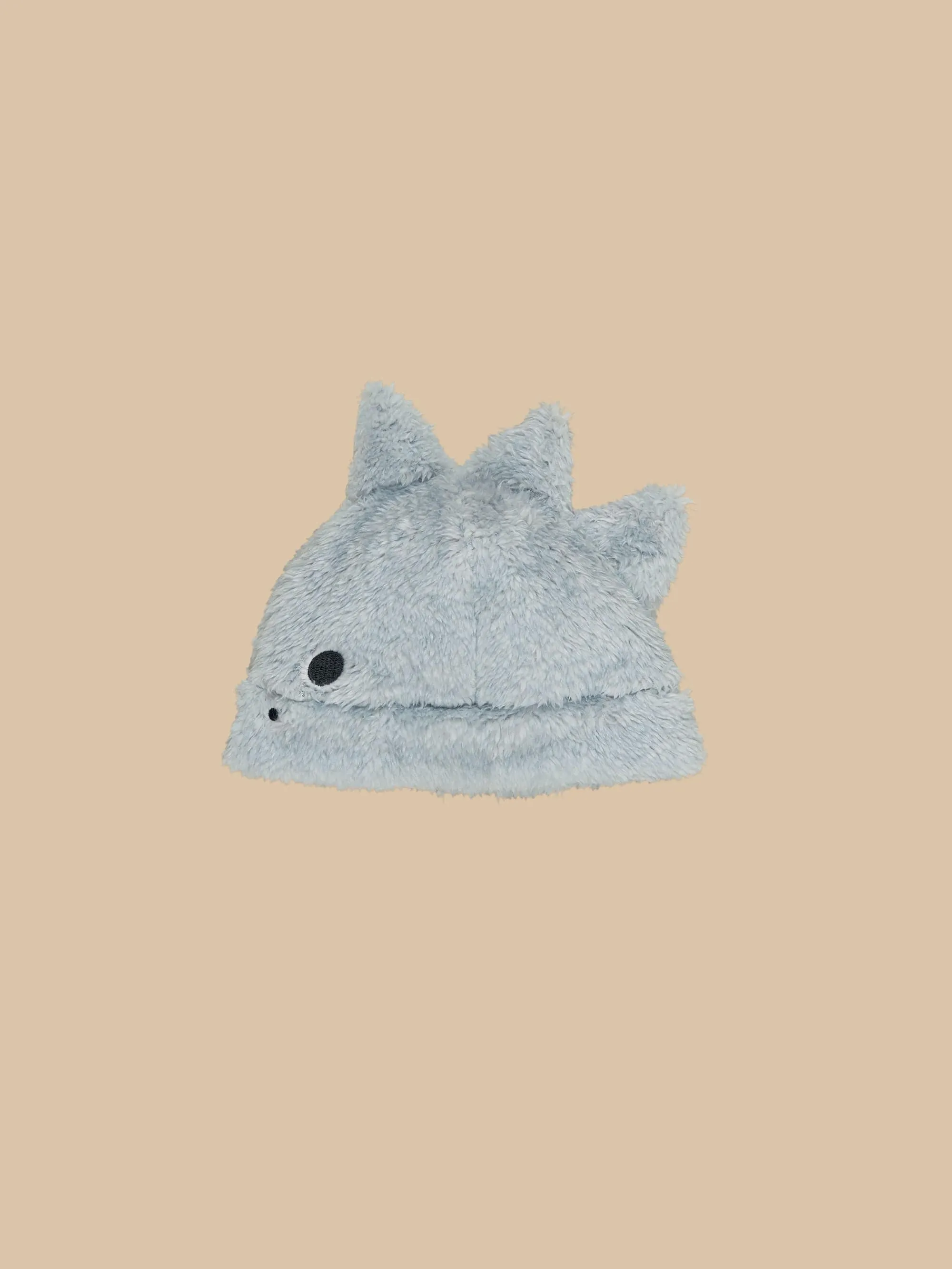 Huxbaby Dino Fur Beanie - Dusty Blue