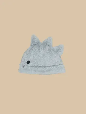 Huxbaby Dino Fur Beanie - Dusty Blue