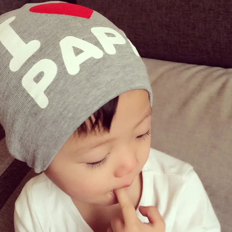 I Love MAMA/PAPA Kids Hats