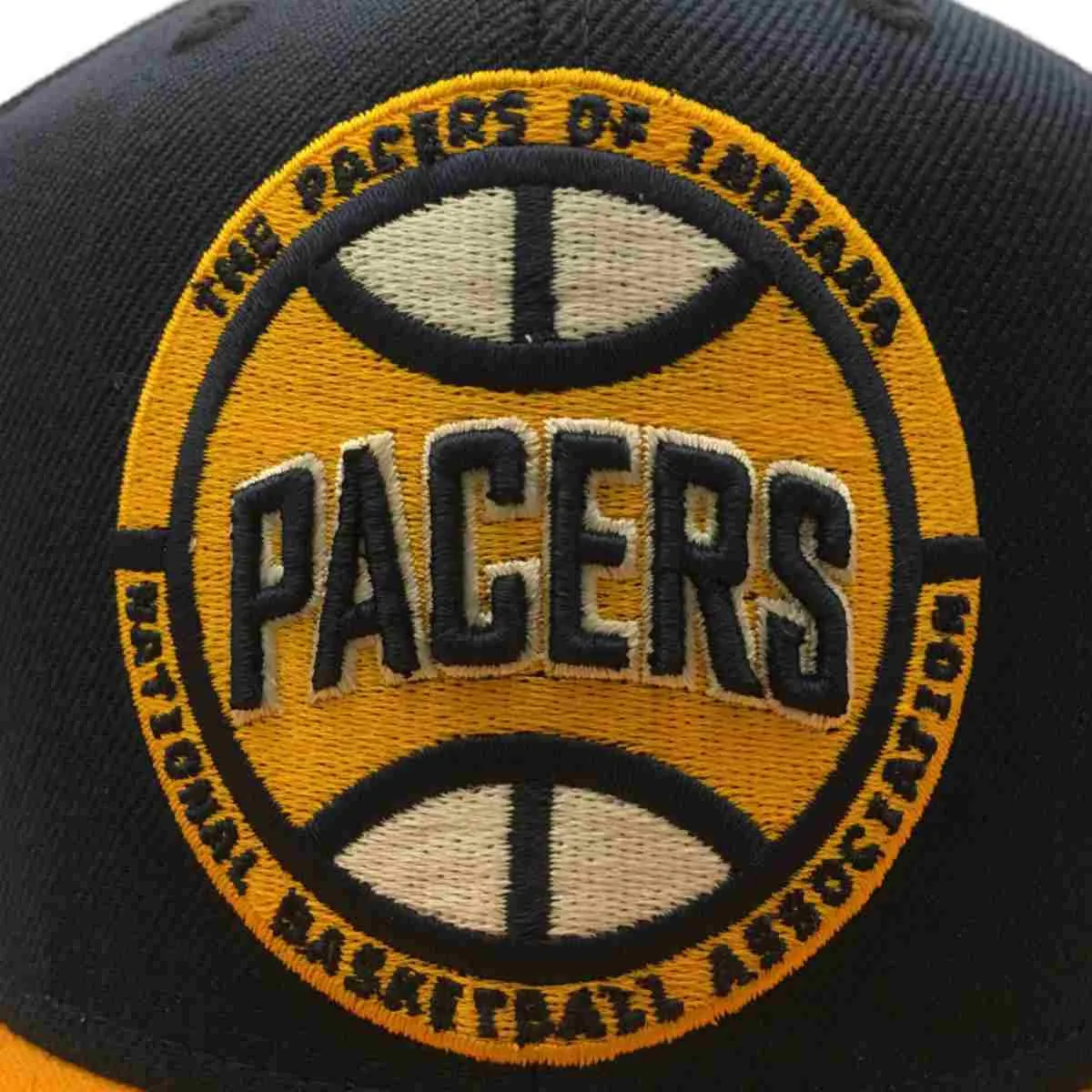 Indiana Pacers Adidas Navy & Yellow Adj Structured Snapback Flat Bill Hat Cap