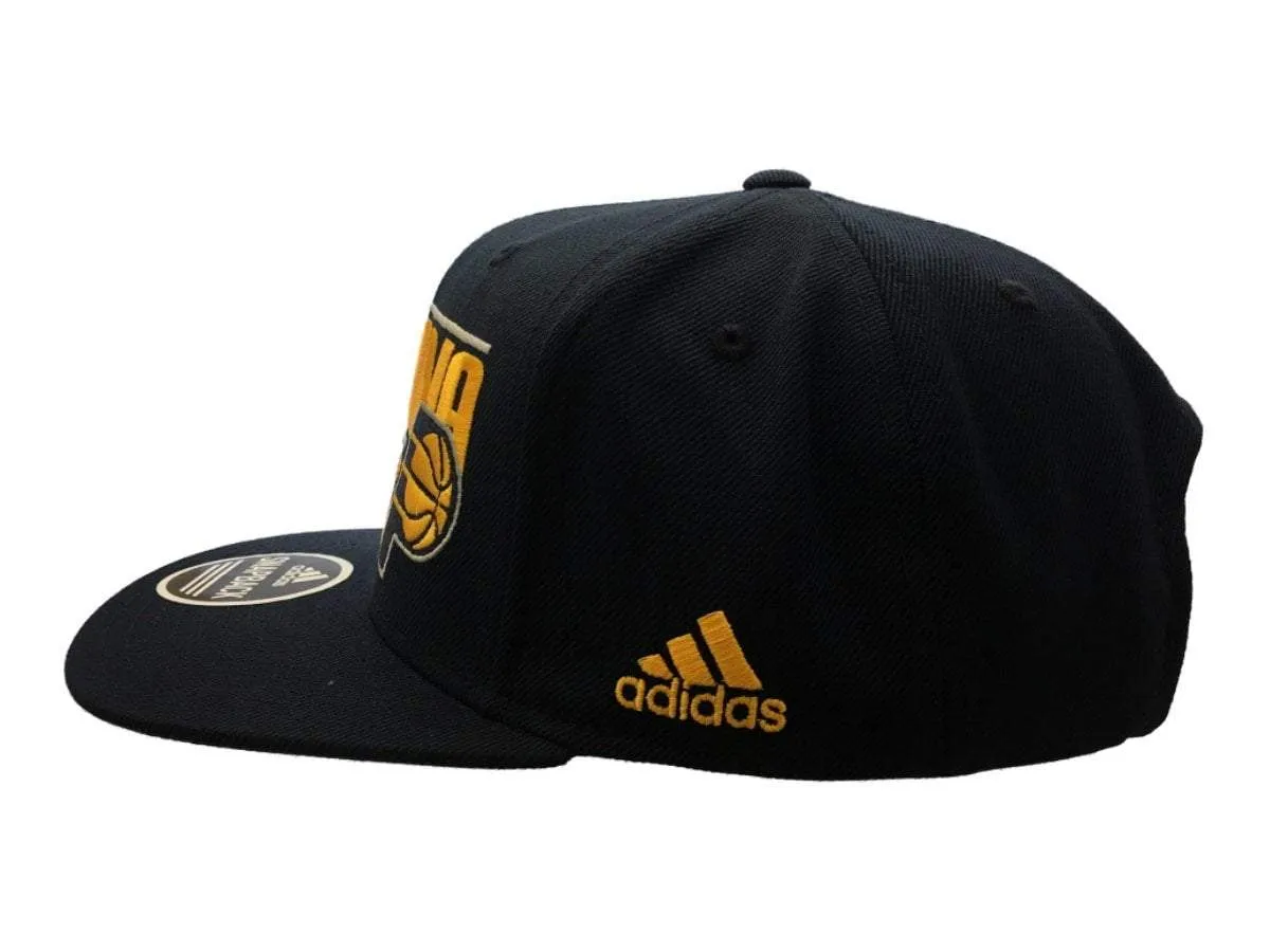 Indiana Pacers Adidas Navy Structured Adjustable Snapback Flat Bill Hat Cap