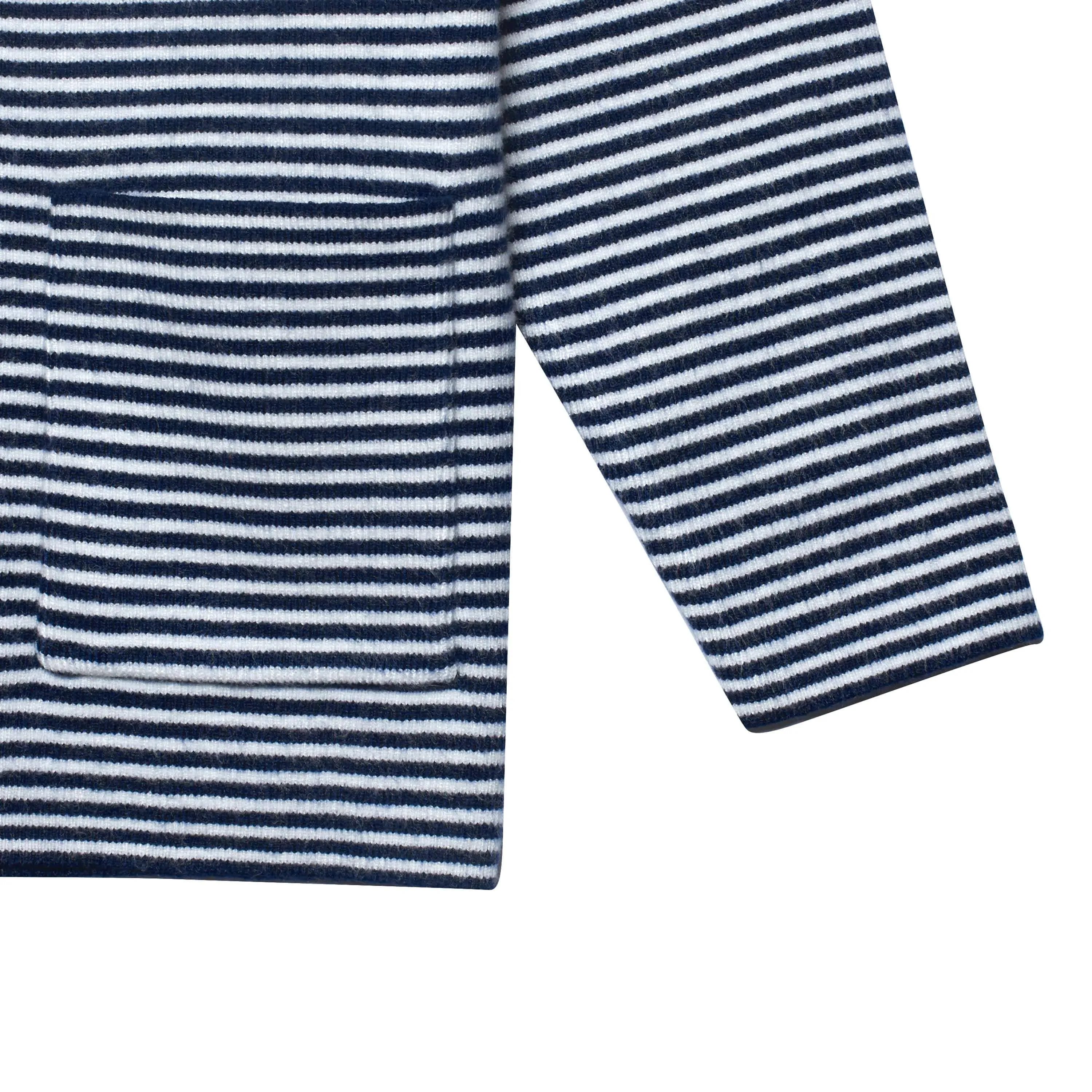 Infant & Toddler Boys Blue Striped Sweater with Pocket