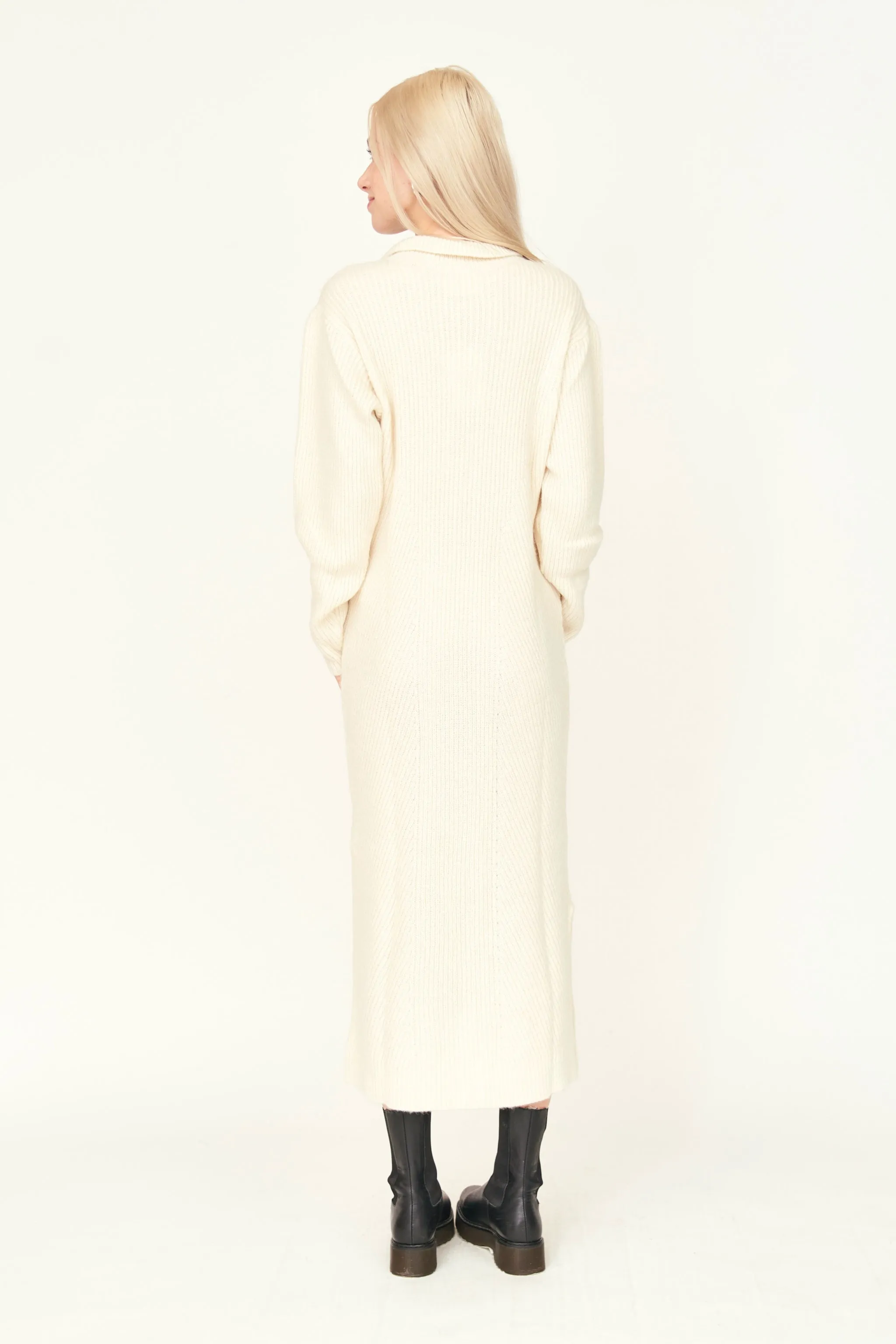 Jackson Sweater Dress in Ivory