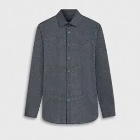 James Polka Dot OoohCotton Shirt in Navy by Bugatchi