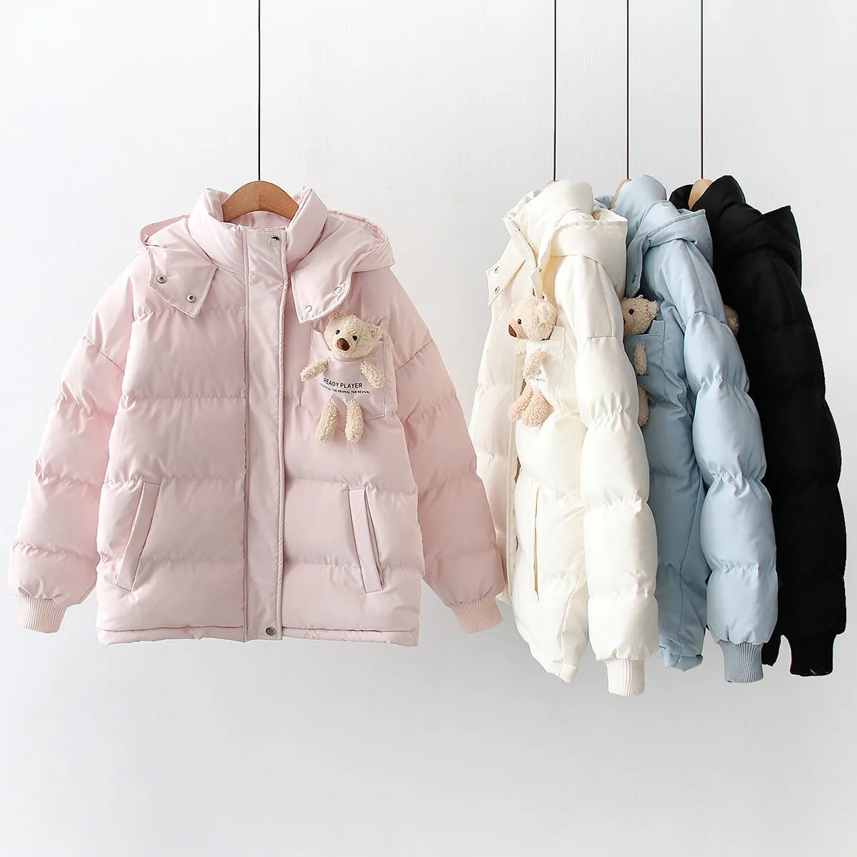 Japanese cute bear Thickened winter coat BY8050