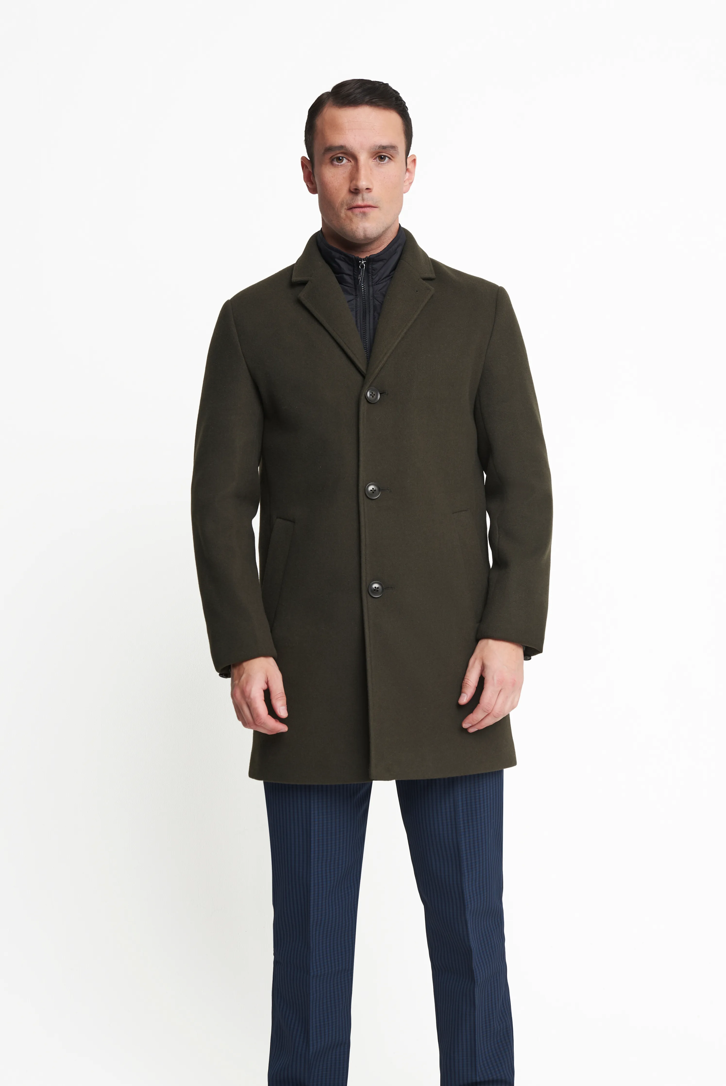 Johan Insert Coat in Khaki