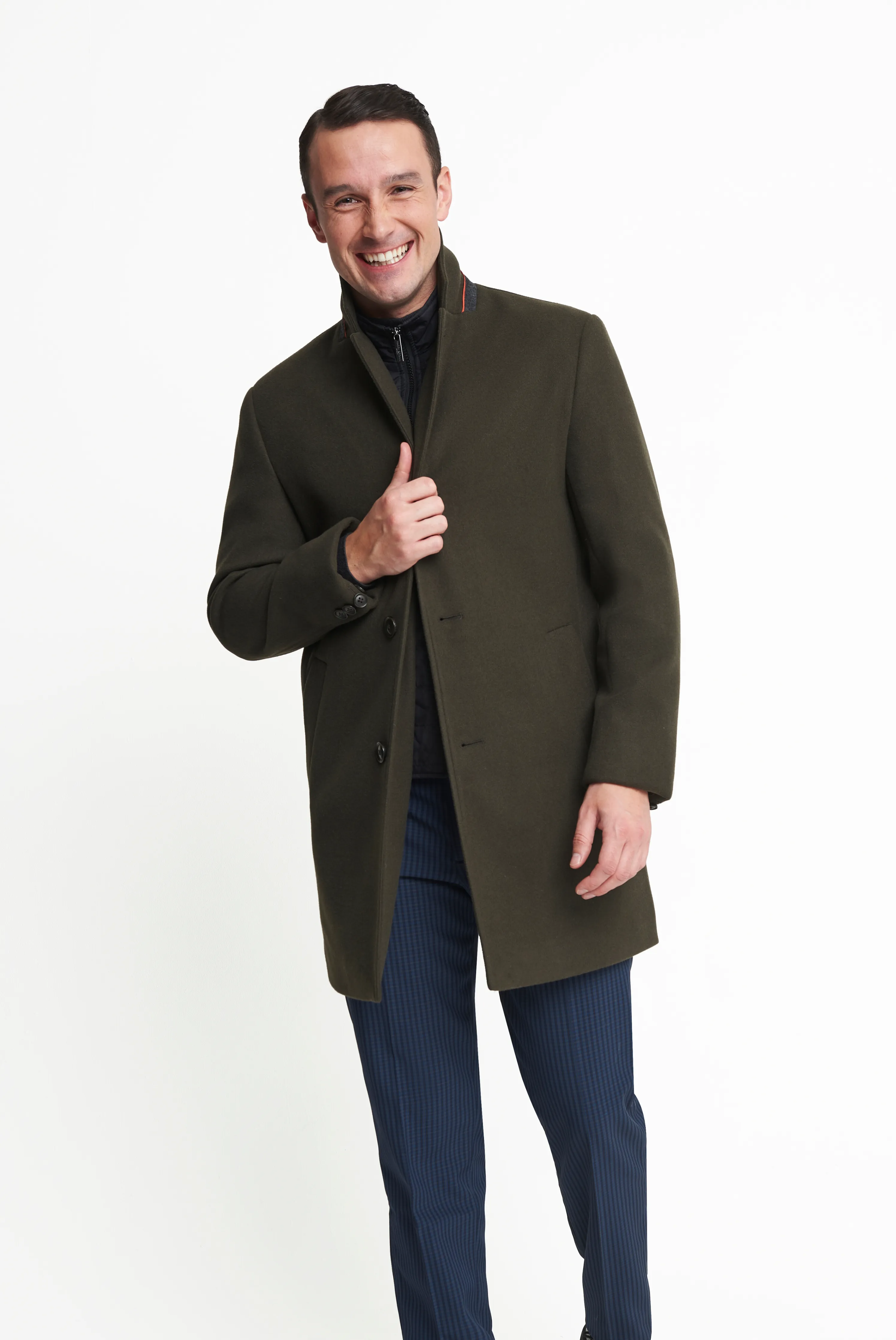 Johan Insert Coat in Khaki