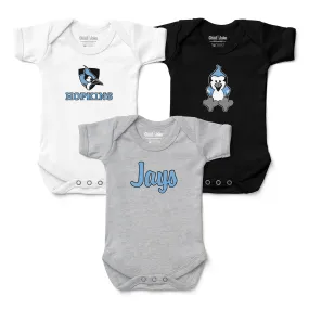 Johns Hopkins Blue Jays 3-Pack Bodysuit