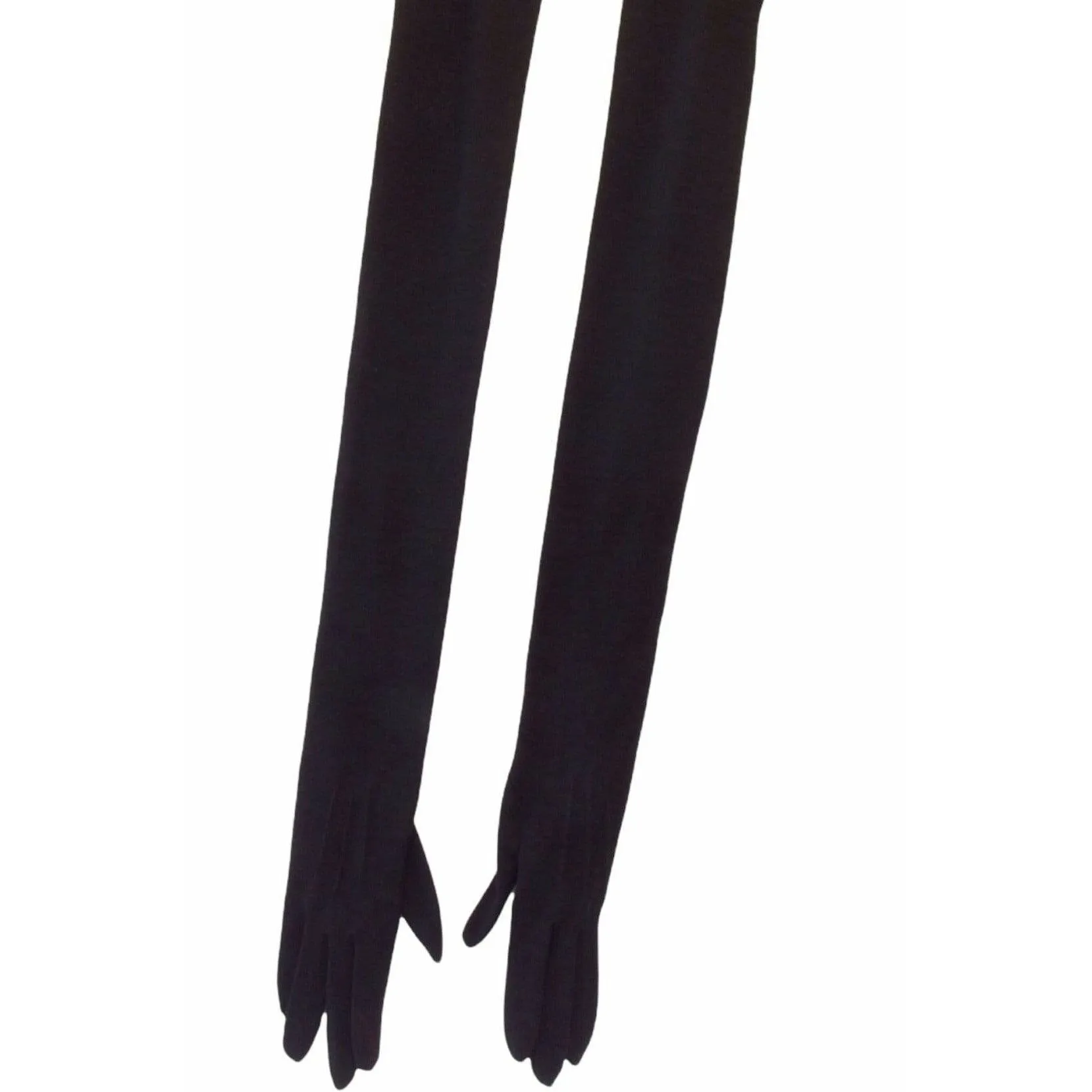 Junya Watanabe Ex-long Black Wool Gloves